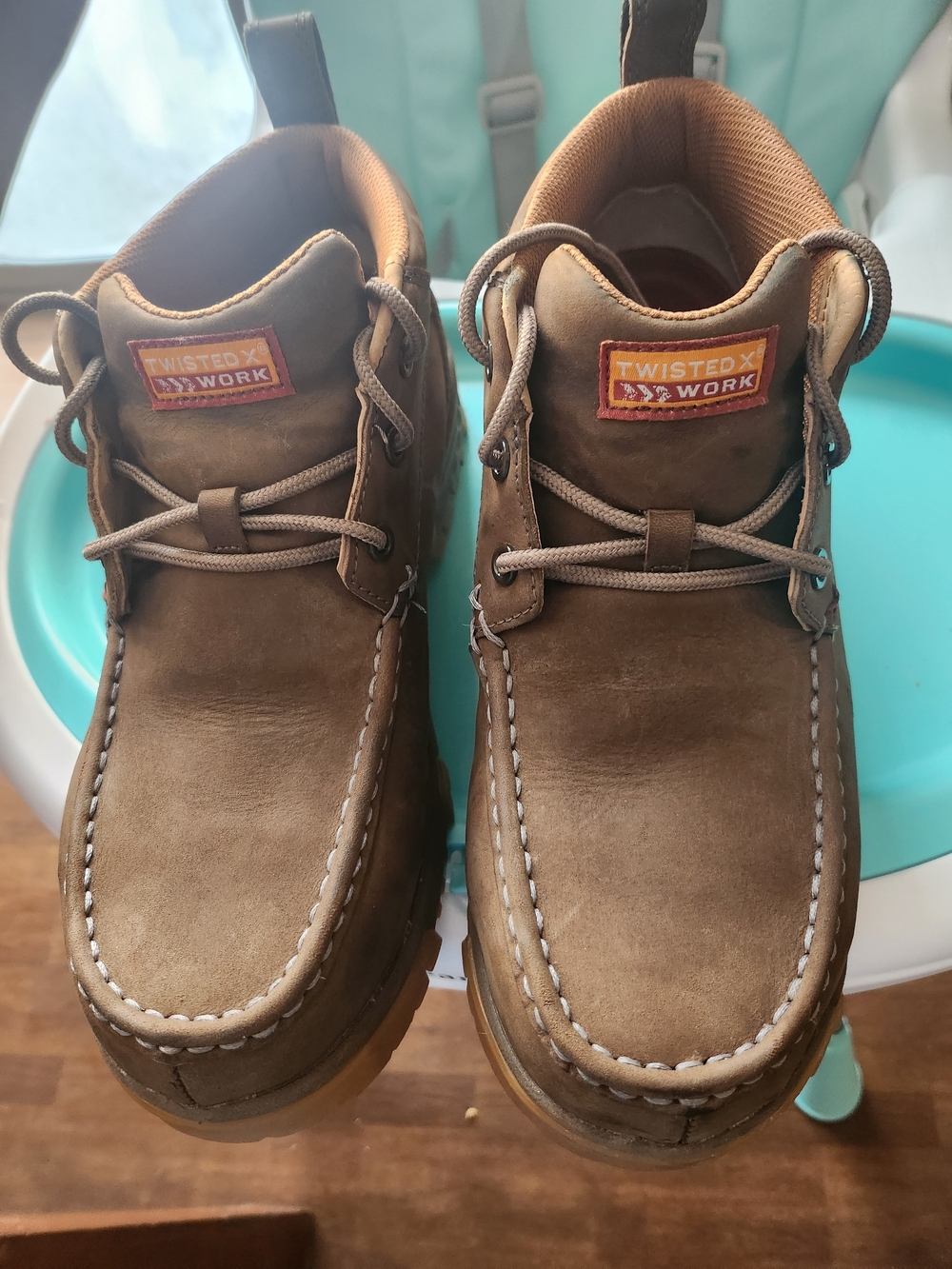 Twisted X Men's Brown Leather Moc Toe Work Boots